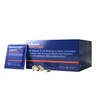 Orthomol Junior C Plus (жевательные машинки со вкусом мандарина-апельсина)