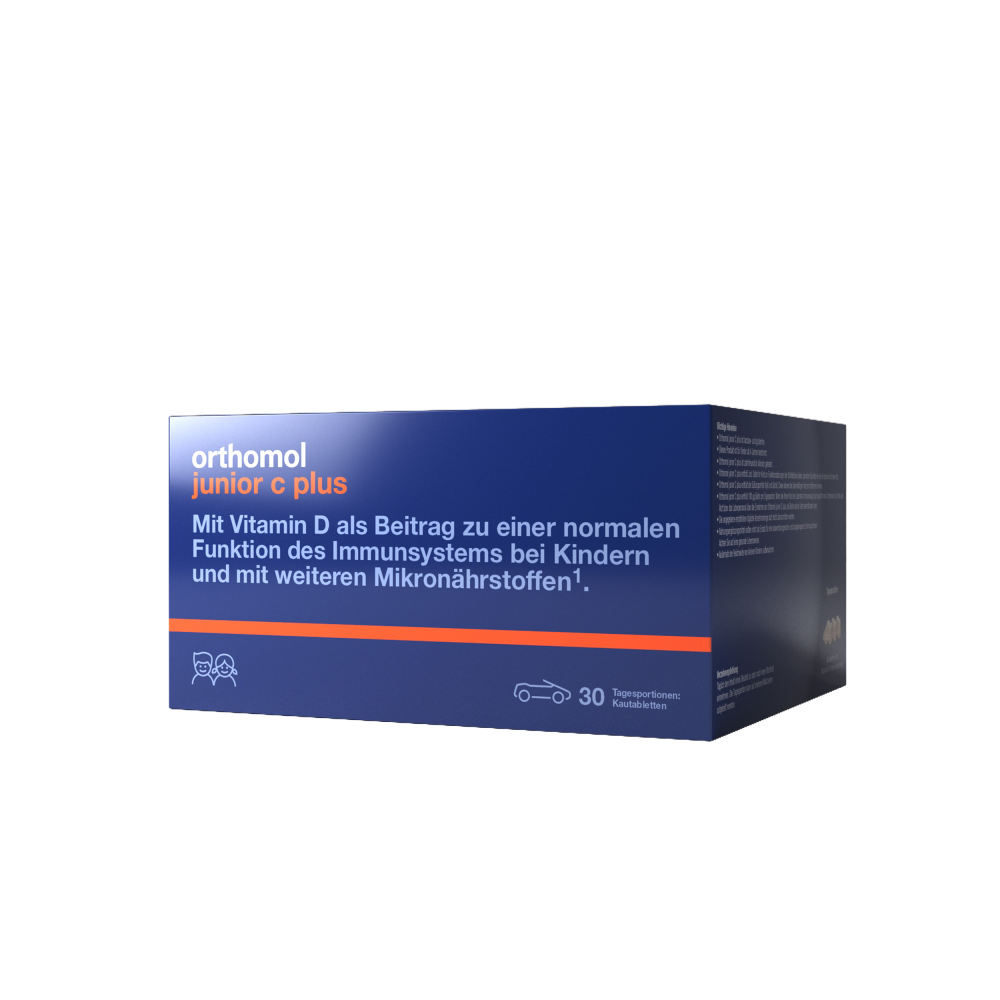 Orthomol Junior C Plus (жувальні машинки зі смаком мандарину-апельсину)