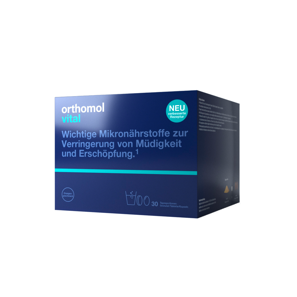 Orthomol Vital (гранули зі смаком цитрусу - капсули - таблетки)
