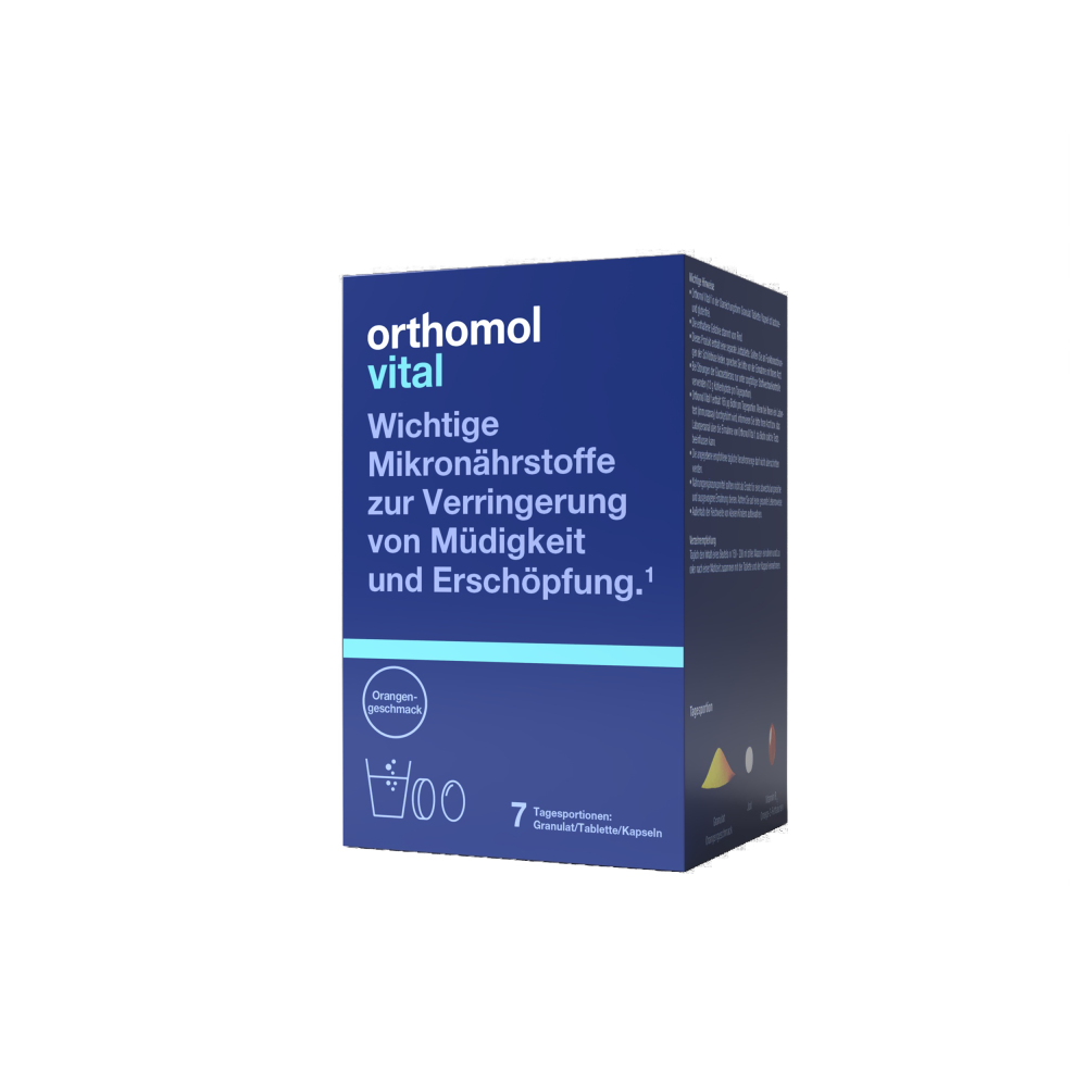 Orthomol Vital (гранулы со вкусом цитрусов - капсулы - таблетки)