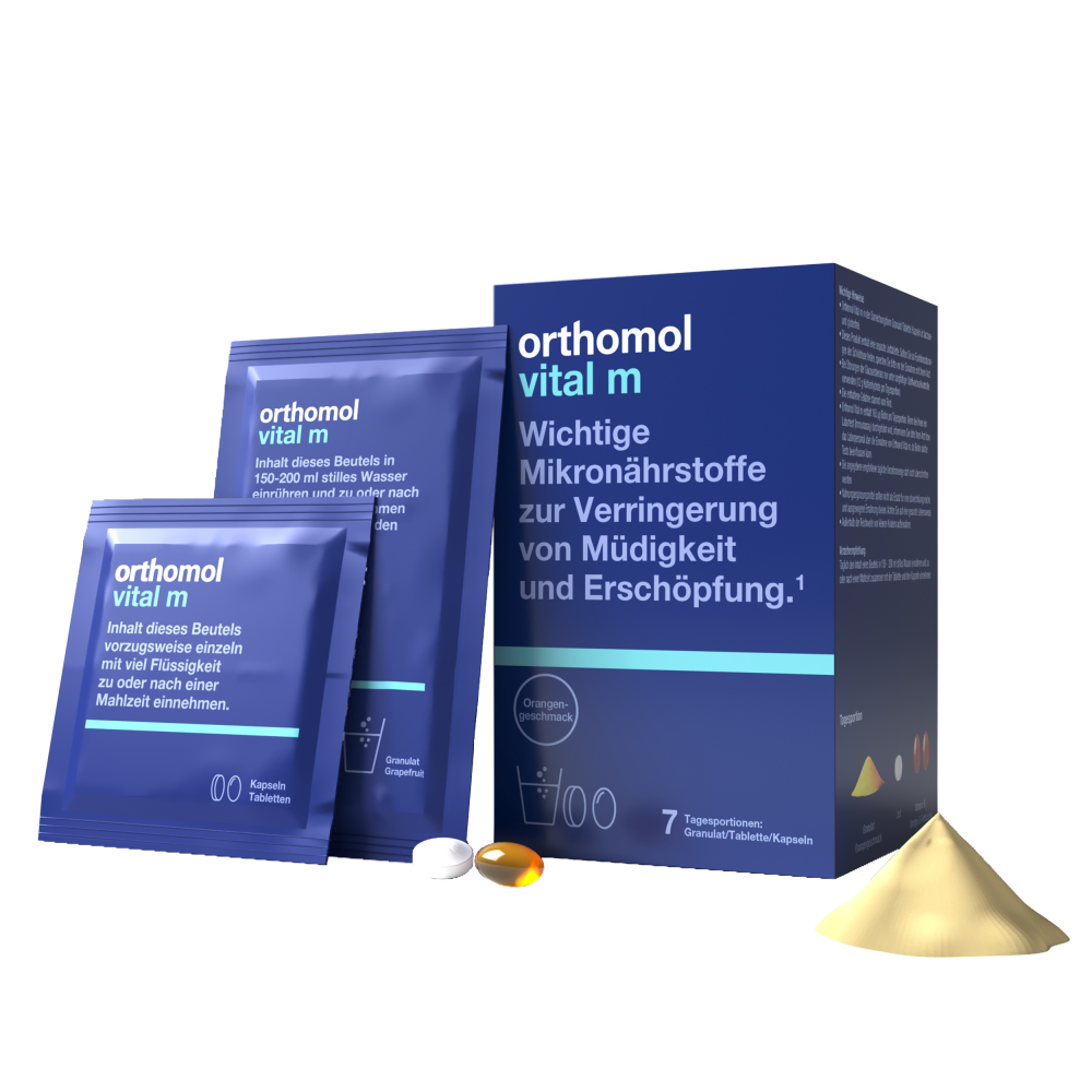 Orthomol Vital M (гранулы со вкусом цитрусов - капсулы - таблетки)
