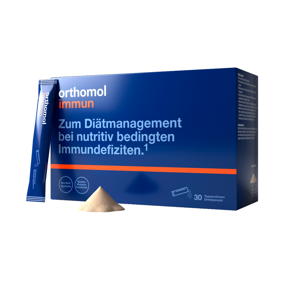 Orthomol Immun (гранулы прямого действия со вкусом ментола - малины)