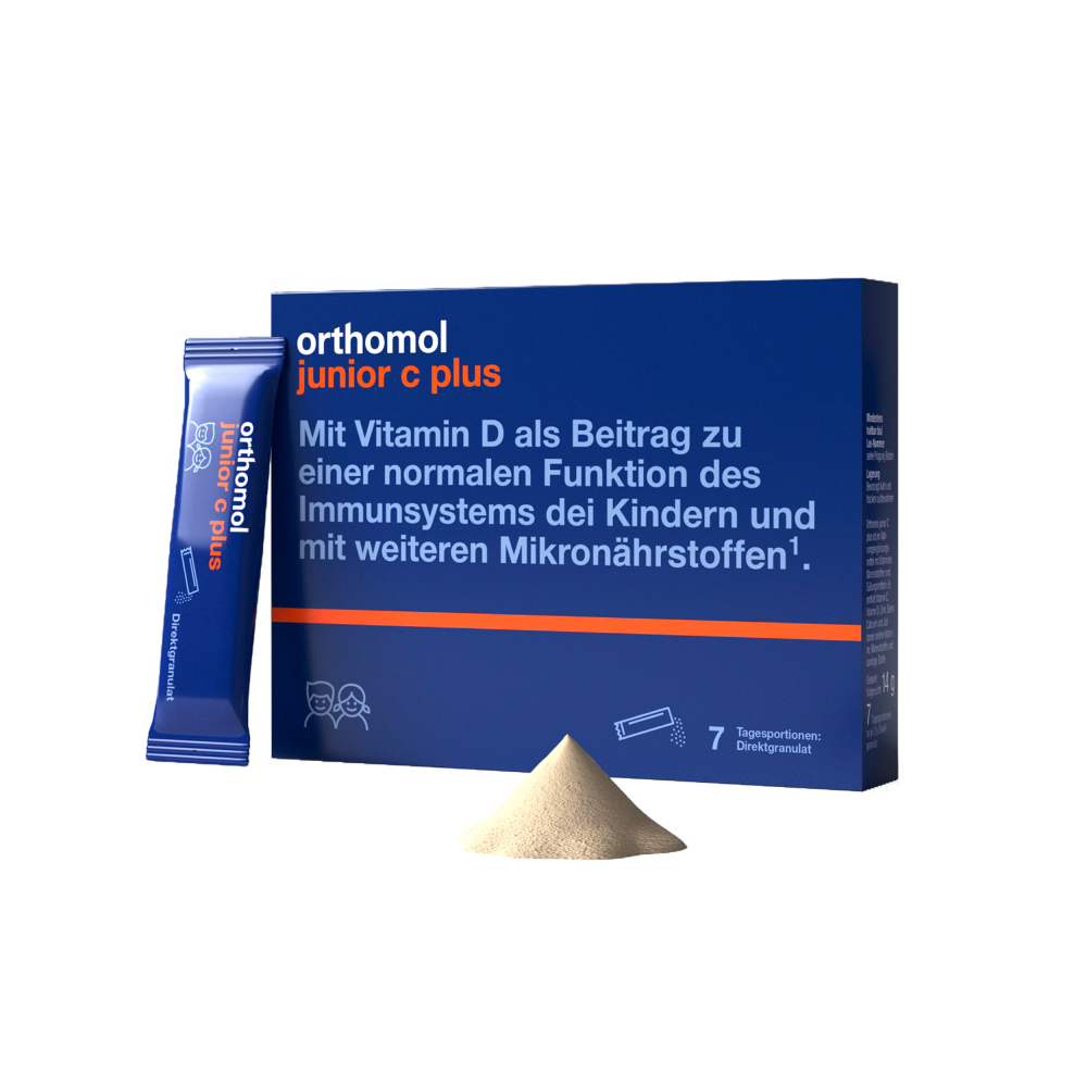 Orthomol Junior C Plus (гранулы прямого действия со вкусом малины и лайма)