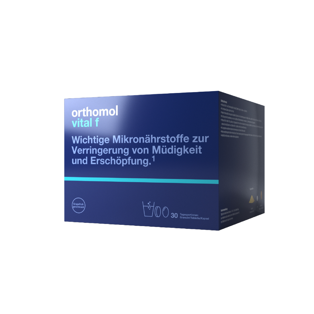Orthomol Vital F (гранули зі смаком грейпфруту - капсули - таблетки)