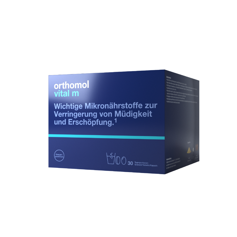 Orthomol Vital M (гранули зі смаком цитрусу - капсули - таблетки)